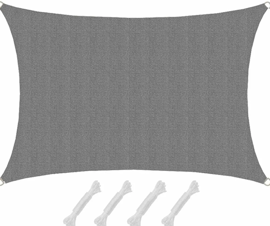 Amanka Sonnensegel|Sonnensegel^1x2m graues HDPE wasserdurchlässiges Schattennetz