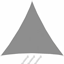 Amanka Sonnensegel|Sonnensegel-5x5x5 graues Polyester wasserdichtes Schattennetz