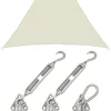 Amanka 4x4x4 Wasserdichtes Sonnensegel mit Befestigung - Beige< Sonnensegel|Sonnensegel
