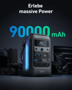 Anker SOLIX Powerstations-C300X DC Powerstation mit PS60 Solarpanel