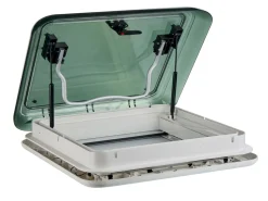 Markenlos AOYI Skylight LED 40x40 cm dachluke mit dauerbelüftung - Smoke< Dachluken