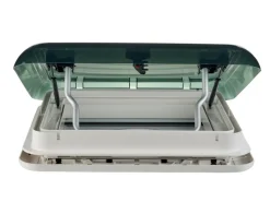 Markenlos AOYI Skylight LED 40x40 cm dachluke mit dauerbelüftung - Smoke< Dachluken