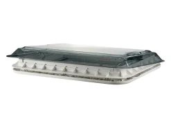 Markenlos AOYI Skylight LED 70x50 cm dachluke mit dauerbelüftung - Smoke< Dachluken