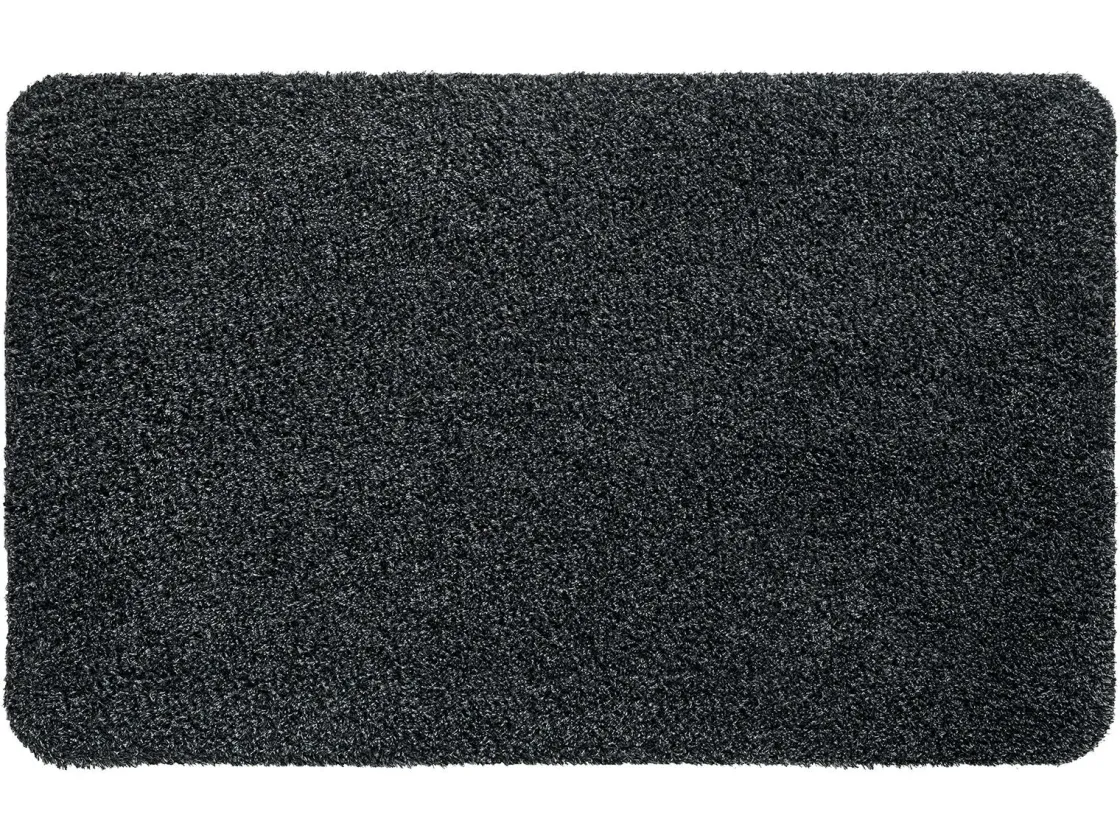 Hamat Baumwoll-Fußmatten-Aqua stop 80 x 50 cm Fußmatte - Anthracite