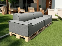 K'Foam Store ARKO Doppel-Modulsofa - 240x80cm Grau< Lounge Sets