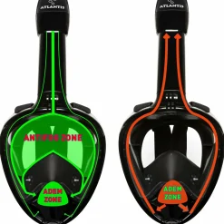 Atlantis Schnorcheln & Tauchen^2.0 Schwarz L/XL Erwachsene Schnorchelmaske - Black