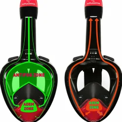Atlantis Schnorcheln & Tauchen-2.0 Schwarz S/M Erwachsene Schnorchelmaske - Red