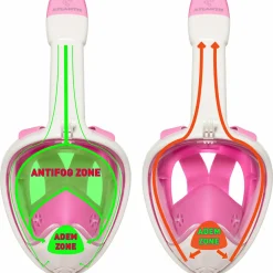 Atlantis 2.0 Weiß S/M Erwachsene Schnorchelmaske - Pink< Schnorcheln & Tauchen