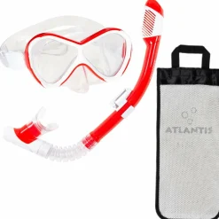 Atlantis Abaco Kinder Schnorchel-Set - Red< Schnorcheln & Tauchen