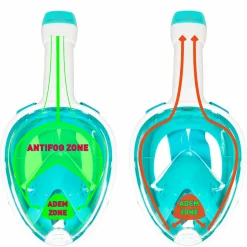 Atlantis Schnorcheln & Tauchen^Full Face Mask L/XL Senior Schnorchelmaske - Turquoise