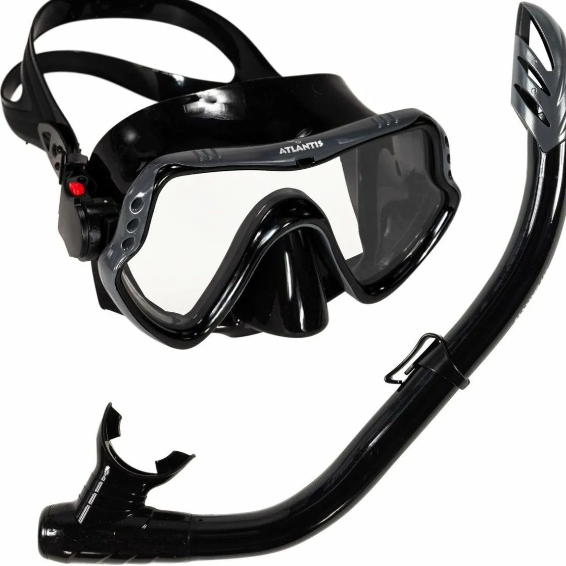 Atlantis Schnorcheln & Tauchen-Samana Pro Erwachsene Schnorchel-Set - Black