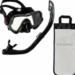 Atlantis Schnorcheln & Tauchen-Samana Pro Erwachsene Schnorchel-Set - Black
