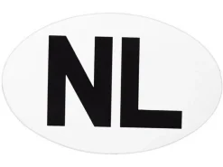 Markenlos Verkehrssicherheit-Aufkleber NL weiß