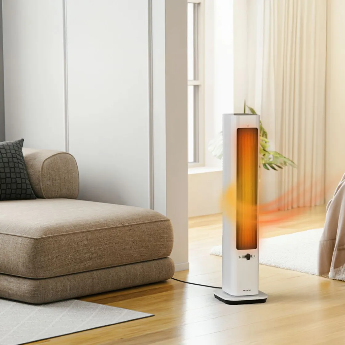 Auronic Elektroheizungen|Elektroheizungen^2200 Watt elektrischer Turmheizkörper - White