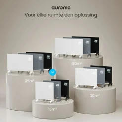 Auronic 1000 Watt Glasplattenheizung - Grey< Elektroheizungen|Elektroheizungen