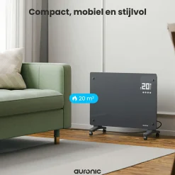 Auronic 1500 Watt Glasplattenheizung - Grey< Elektroheizungen|Elektroheizungen