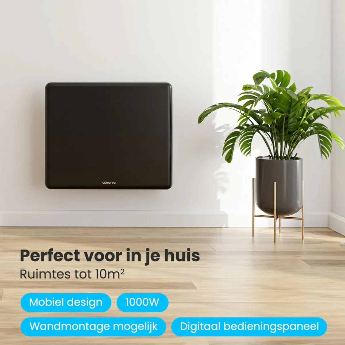 Auronic 1000 Watt Konvektorheizung - Black< Elektroheizungen|Elektroheizungen