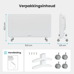 Auronic 2000 Watt Metallplatten-Konvektorheizung - White< Elektroheizungen|Elektroheizungen