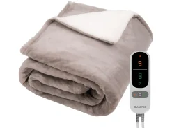 Auronic 200 x 180 cm Elektrische Decke - Taupe< Heizdecken