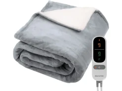 Auronic 200 x 180 cm Elektrische Decke - Grey< Heizdecken