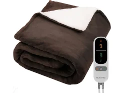 Auronic Heizdecken-200 x 180 cm Elektrische Decke - Brown