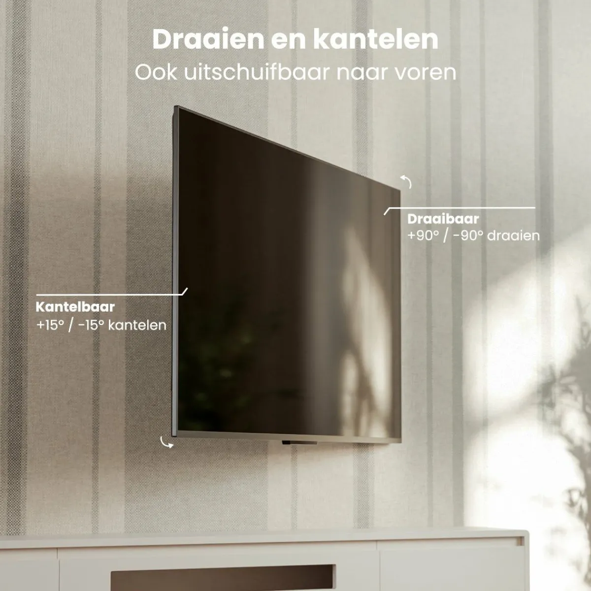 Auronic Dreh- und Neigbare TV Halterung - 13-42 Zoll< Fernseher