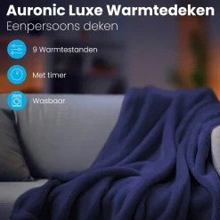 Auronic Heizdecken^1-Personen Elektrische Decke - Blue