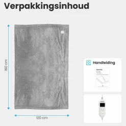 Auronic 1-Personen Elektrische Decke - Light Grey< Heizdecken
