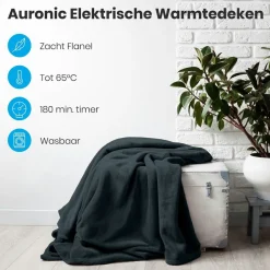 Auronic Heizdecken-1-Personen Elektrische Decke - Anthracite