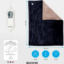 Auronic Heizdecken-2-Personen Elektrische Decke - Night Blue