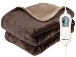 Auronic 1-Personen Elektrische Decke - Brown< Heizdecken
