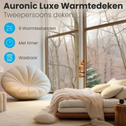 Auronic Heizdecken^2-Personen Elektrische Decke - Light Brown