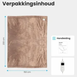 Auronic Heizdecken^2-Personen Elektrische Decke - Light Brown