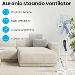 Auronic Ventilatoren^Standventilator Mit Fernbedienung - White