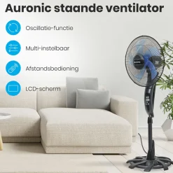 Auronic Ventilatoren-Standventilator Mit Fernbedienung - Black
