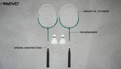 Avento Badminton & Tennis-Einsteig Badminton-Set mit Tasche