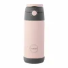 Markenlos AYA&IDA 350 ml Kinder Thermosflasche mit Strohhalm - Soft Pink< Thermosflaschen