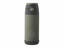 Markenlos Thermosflaschen^AYA&IDA 350 ml Kinder Thermosflasche mit Strohhalm - Green