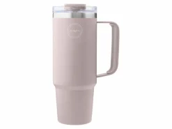 Markenlos Thermosflaschen-AYA&IDA 885 ml Thermobecher mit Strohhalm - Soft Pink