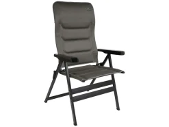 Bardani Bernardo XL 3D Comfort Klappstuhl - Platina Grey< Campingstühle Mit Verstellbarer Rückenlehne|Klappstühle