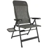 Bardani Domenica Plus Klappstuhl - Urban Grey< Campingstühle Mit Verstellbarer Rückenlehne|Klappstühle