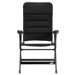 Markenlos Bardi 7-Positionen Black Luxus-Klappstuhl - Set von 4< Campingstühle Mit Verstellbarer Rückenlehne|Klappstühle