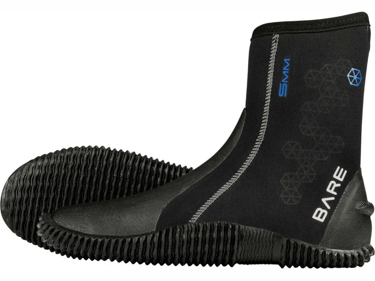 Markenlos Bare 5mm S-Flex Boots Wasserschuhe - Black< Wasserschuhe