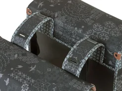Basil Fahrrad Zubehör|Fahrradtaschen-Bohème doppelte Fahrradtasche - Charcoal