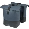 Basil Fahrradtaschen|Fahrrad Zubehör-Cove doppelte Fahrradtasche 28-32 L – Navy Black