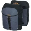 Basil Fahrrad Zubehör|Fahrradtaschen^Miles Doppelpacktasche - Grey