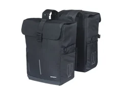 Basil Fahrrad Zubehör|Fahrradtaschen-Move doppelte Fahrradtasche 30 Liter - Black
