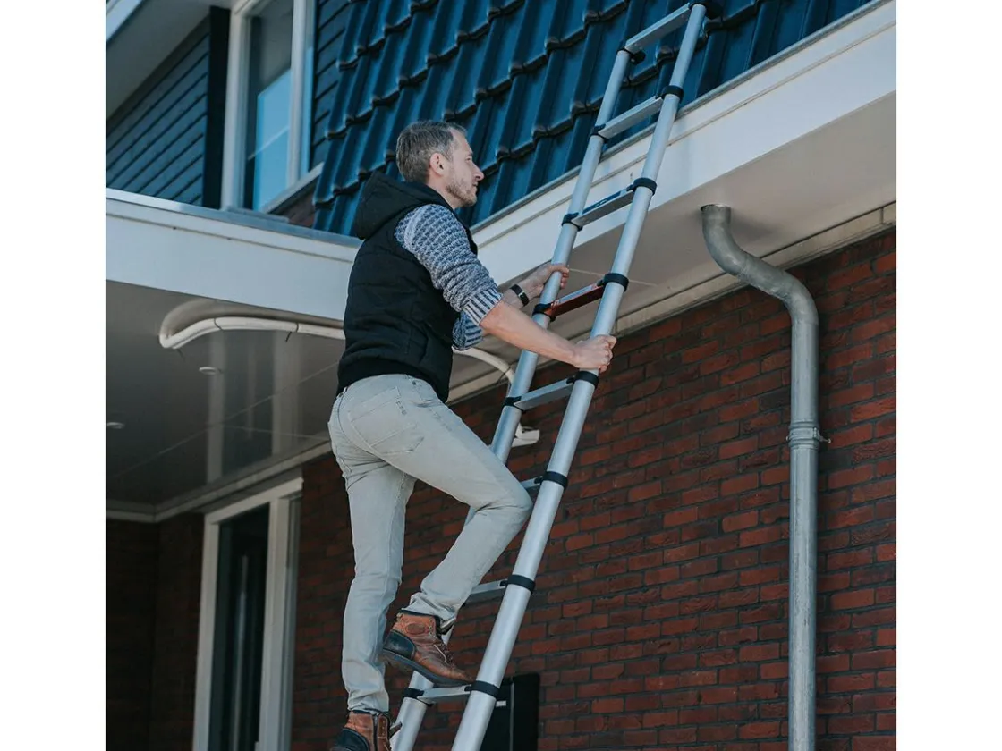 Batavia Leitern-263 Teleskopleiter mit Soft-Close & Anti-Rutsch