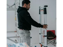 Batavia Leitern-263 Teleskopleiter mit Soft-Close & Anti-Rutsch