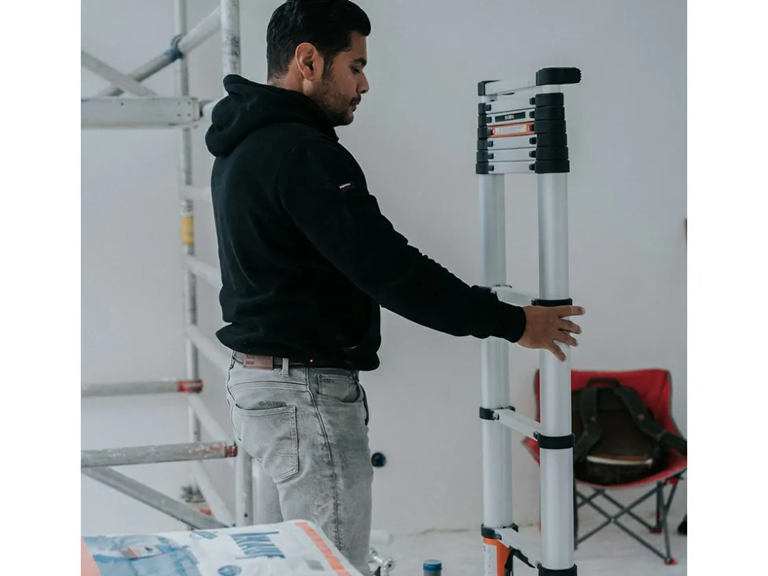 Batavia Leitern-263 Teleskopleiter mit Soft-Close & Anti-Rutsch